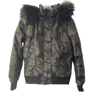 DKNY Women's Puffer Jacket Camouflage Size XS NWOT